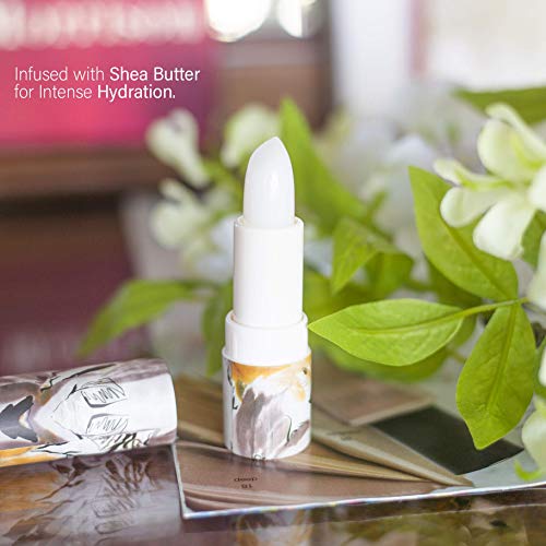 Live Green Four Piece Lip Balm Collection, Lip Butter Collection (Peony, Lavender, Vanilla Bean, Tea Tree)