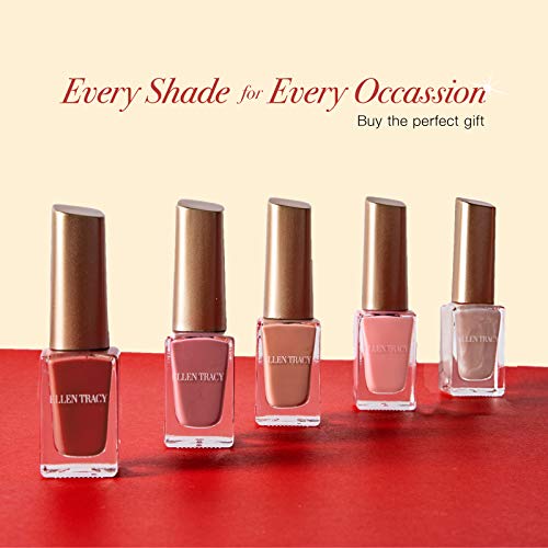 Ellen Tracy Nail Polish Collection- 5 Piece Nail Polish Set in Pink Colors