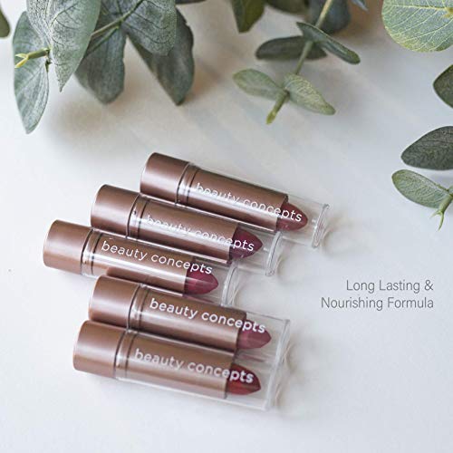 Beauty Concepts Ultimate Lipstick Collection, Gift Set with Five Different Shades of Lipsticks, Shades of Pinks and Reds