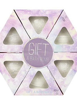 Bath Bombs Spa Gift Set - Set of 6 Relaxing Bubble Bath Fizzies for Women and Girls, Perfect Bath Gifts for Him or Her, Wife, Mother, Girlfriend, 6 x 1.8 oz by Nicole Miller (White)