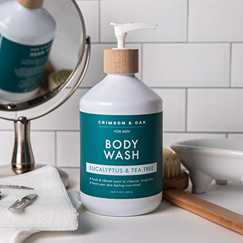Crimson & Oak Body Wash for Men- Nourishing Body Wash in Eucalyptus and Tea Tree- by Body Prescriptions
