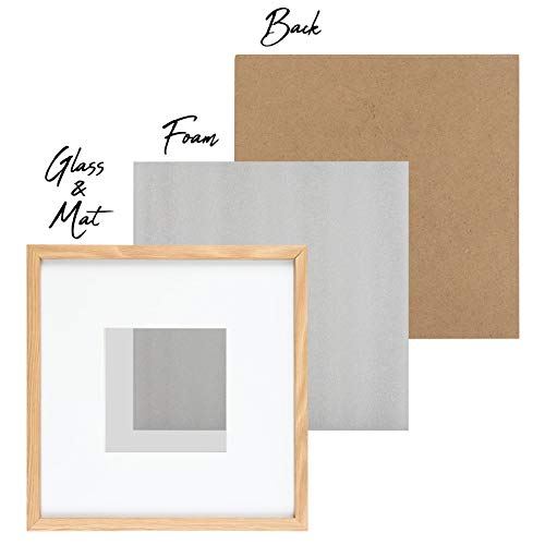 Sheffield Home Decor Collection- 6 Piece Picture Frame Set 8x8in, Matted to 4x4in