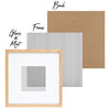 Sheffield Home Decor Collection- 6 Piece Picture Frame Set 8x8in, Matted to 4x4in