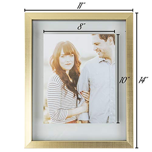 Sheffield Home Decor Collection- 3 Piece Picture Frame Set 11x14in, Matted to 8x10in
