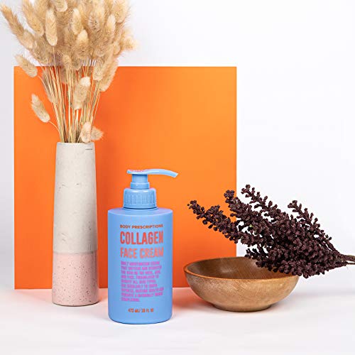 Body Prescriptions Skincare Collection- Face Cream with Collagen, 16 OZ