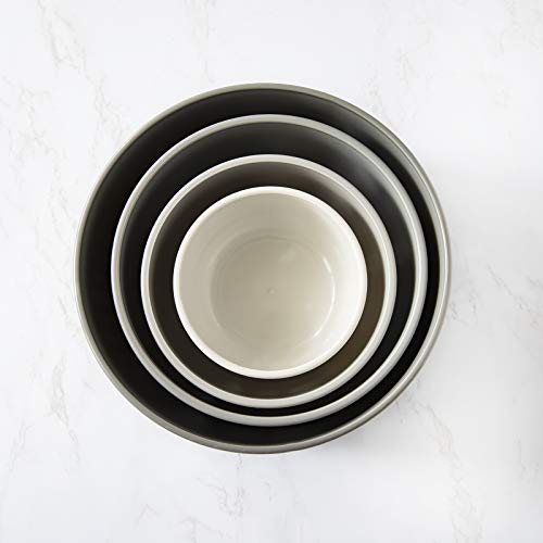 Cook with Color Mixing Bowls - 8 Piece Large Nesting Plastic Mixing Bowl Set with Lids