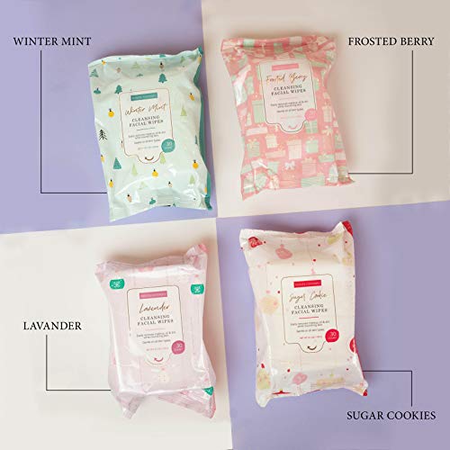 Body Prescriptions Holiday Facial Wipe Set- 4 Packs of Face Wipes