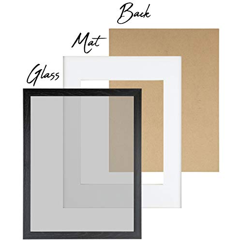 Sheffield Home Decor Collection- 9 Piece Picture Frame Set 11x14 in, Matted to 8x10