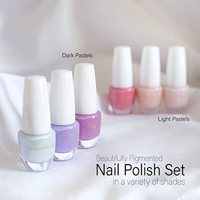 Beauty Concepts 6 Pack Color POP Nail Polish Collection - Quick Dry Nail Polish for Women and Girls
