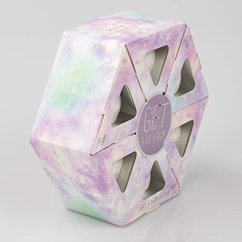 Bath Bombs Spa Gift Set - Set of 6 Relaxing Bubble Bath Fizzies for Women and Girls, Perfect Bath Gifts for Him or Her, Wife, Mother, Girlfriend, 6 x 1.8 oz by Nicole Miller (White)