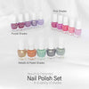 Beauty Concepts 15 Pack Mini Nail Polish Collection - 15 Glossy and Trendy Colors (Pink Pack)