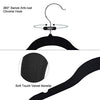 Raymond Waites Ultra-Thin Non-Slip Velvet Clothing Hangers with Clips, Flocked & Durable, Closet Space Saving, for Garments, Suits, Dresses, Pants, Shirts, Coats, 6 Pack