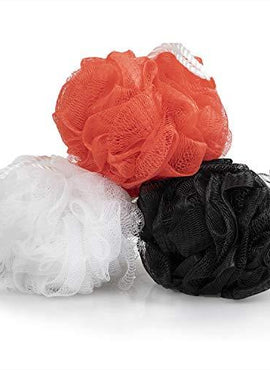 Set of Three Bath Loofahs (Red Packaging)