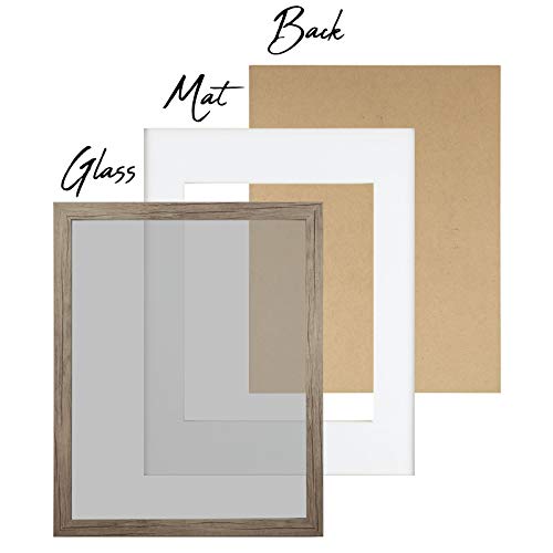 Sheffield Home Decor Collection- 9 Piece Picture Frame Set 11x14 in, Matted to 8x10