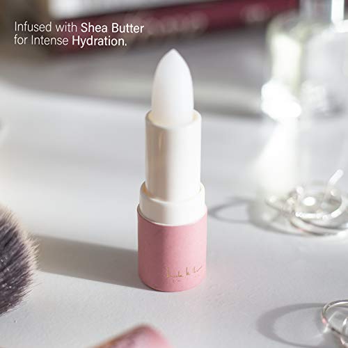 Nicole Miller 4 Pack Moisturizing Lip Balm Collection, Lip Softening Gift Set, Perfect Gift for Women and Girls (Mint, Vanilla, Rose, and Honey)