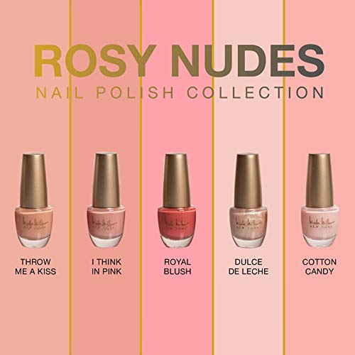 Nicole Miller Nail Polish Collection- 5 Piece Nail Polish Set in Pink Colors