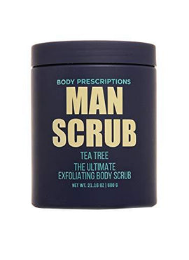 Body Prescriptions Body Scrub for Men, Jar with Twist Top