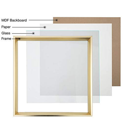 Sheffield Home Decor Collection- 3 Piece Picture Frame Set 18x18in