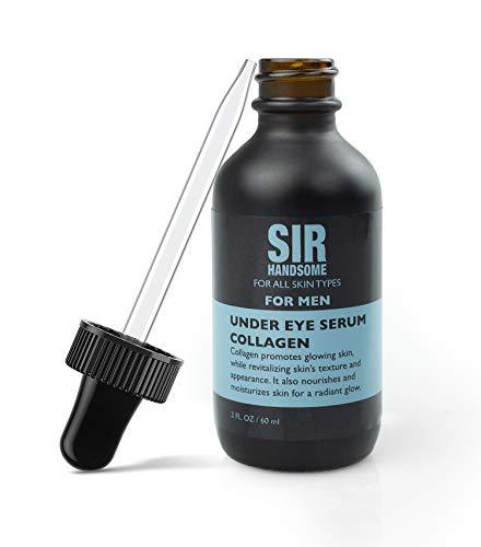 Sir Handsome Under Eye Serum for Men with Collagen for Glowing and Revitalized Skin, Great for All Skin Types, 2 Fl Oz Bottle