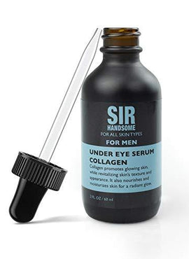 Sir Handsome Under Eye Serum for Men with Collagen for Glowing and Revitalized Skin, Great for All Skin Types, 2 Fl Oz Bottle