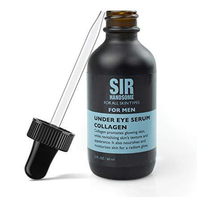 Sir Handsome Under Eye Serum for Men with Collagen for Glowing and Revitalized Skin, Great for All Skin Types, 2 Fl Oz Bottle