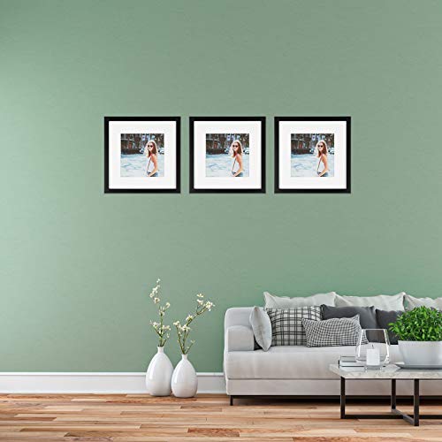 Sheffield Home Decor Collection- 3 Piece Picture Frame Set 12x12in, Matted to 8x8in