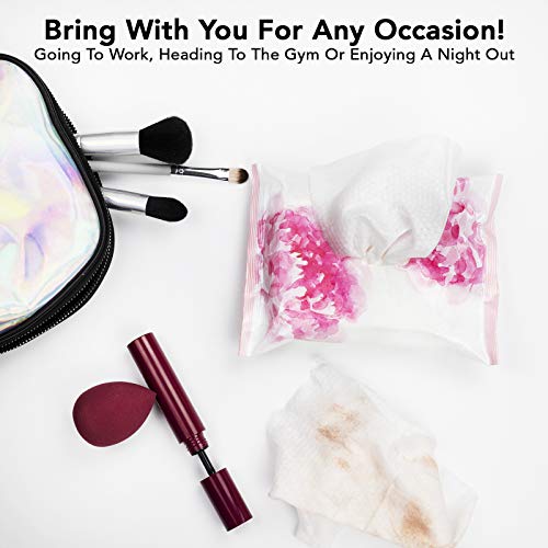 Body Prescriptions 2 Pack (30 Count Each) Rosehip Facial Cleansing and Gentle Make Up Remover Wipes