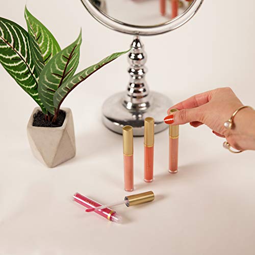 Nicole Miller Lip Gloss Collection- 4 Piece Lip Gloss Set in Pink Colors