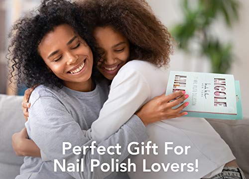 Nicole Miller Striped Mini Nail Polish Set - 15 Glossy and Trendy Colors