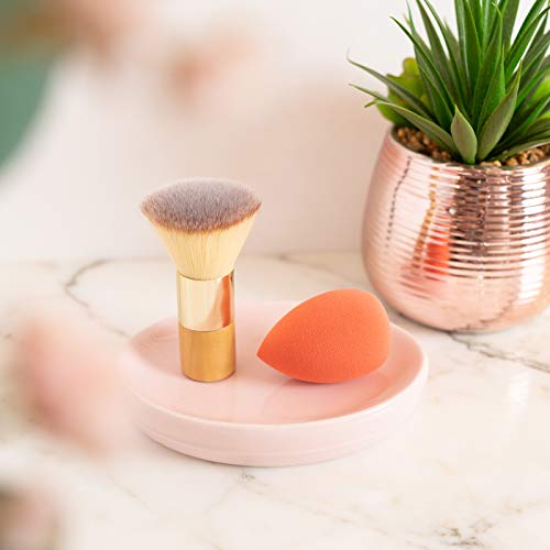 Beauty Concepts Makeup Brush Collection- 2 Piece Applicator Set with Kabuki Brush and Make Up Sponge