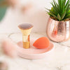 Beauty Concepts Makeup Brush Collection- 2 Piece Applicator Set with Kabuki Brush and Make Up Sponge