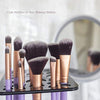 Nicole Miller Makeup Brush Collection, 10 Piece Makeup Brush Gift Set, Foundation Brushes, Face and Eye Makeup Brush Set