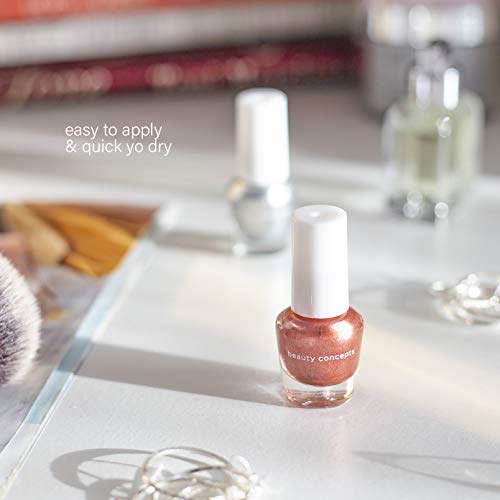 Beauty Concepts Fabulous Nails Mini Nail Polish Collection Set of 10 Unique Shades of Matte and Shimmery Nail Polishes for Women and Girls