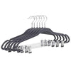 Raymond Waites Ultra-Thin Non-Slip Velvet Clothing Hangers with Clips, Flocked & Durable, Closet Space Saving, for Garments, Suits, Dresses, Pants, Shirts, Coats, 6 Pack