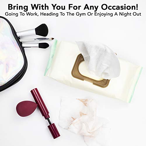 Beauty Concepts - 2 Pack (60 Count Each) Cucumber Aloe Facial Cleansing Wipes