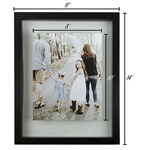 Sheffield Home Decor Collection- 3 Piece Picture Frame Set 11x14in, Matted to 8x10in
