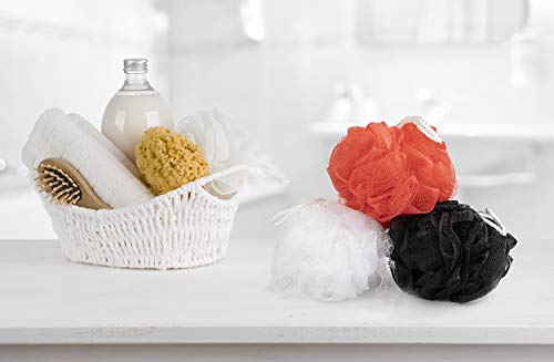 Set of Three Bath Loofahs (Red Packaging)