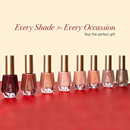 Nicole Miller Nail Polish Collection- 8 Piece Nail Polish Set in Dark Pink Colors