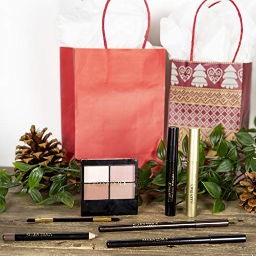 Ellen Tracy Eye Makeup Set with Eyeshadow Pallete, Eyeliner Pencils, Mascara, Eyebrow Pencil, and Brush