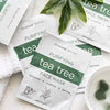 Clinical Works Pack of 5 Tea Tree DYI Spa Face Kit, Beauty Sheets, Hydrating Sheets for Moisturizing and Hydrating Skin