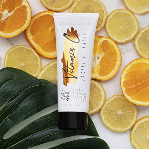 Clinical Works Vitamin C Facial Cleanser and Face Wash, 5.97 fl oz / 177 ml