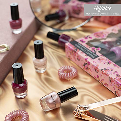 B.C. Beauty Concepts Nail Polish Set - 10 Mini Nail Polish Colors, Quick Dry Nail Polish for Women and Girls