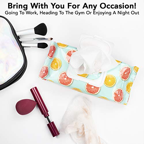 Body Prescriptions Vitamin C and Aloe Face Wipes & Makeup Remover Wipes - 2 Pack (60 Count Each) of Gentle Facial Cleansing Wipes Flip Top Pack, Citrus Scented