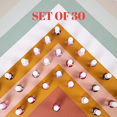 Ellen Tracy Ultimate Nail Polish Collection- 30 Piece Nail Polish Set