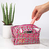 Nicole Miller Makeup Bag, Travel Toiletry Case, and Cosmetic Bag- Loaf Shape Makeup Organizer (Watermelon Print)