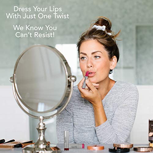 Nicole Miller Luxe Lip Collection - Set of Five Lipsticks, Smooth Highly Pigmented Lip Shades ( Matte and Shimmer Shades)