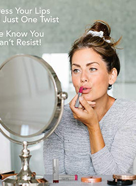 Nicole Miller Luxe Lip Collection - Set of Five Lipsticks, Smooth Highly Pigmented Lip Shades ( Matte and Shimmer Shades)