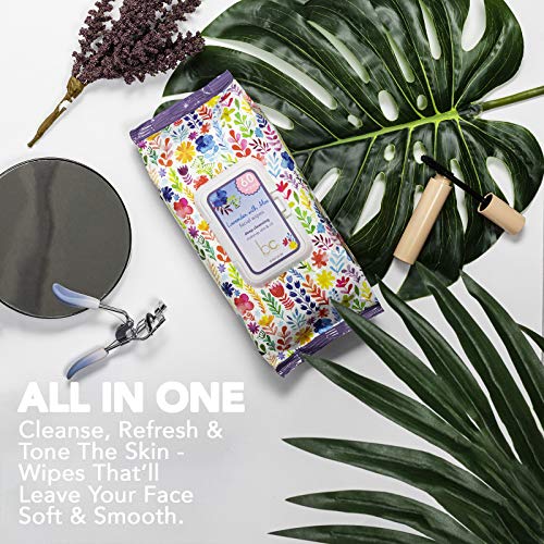 Beauty Concepts - 2 Pack (60 Count Each) Lavender with Aloe Facial Cleansing Wipes
