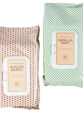 2 PK Winter Berry and Vanilla Mint Facial Wipes