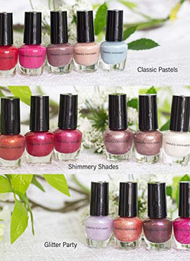 Beauty Concepts Nail Polish Collection - Pack of 15 Mini Nail Polish Set